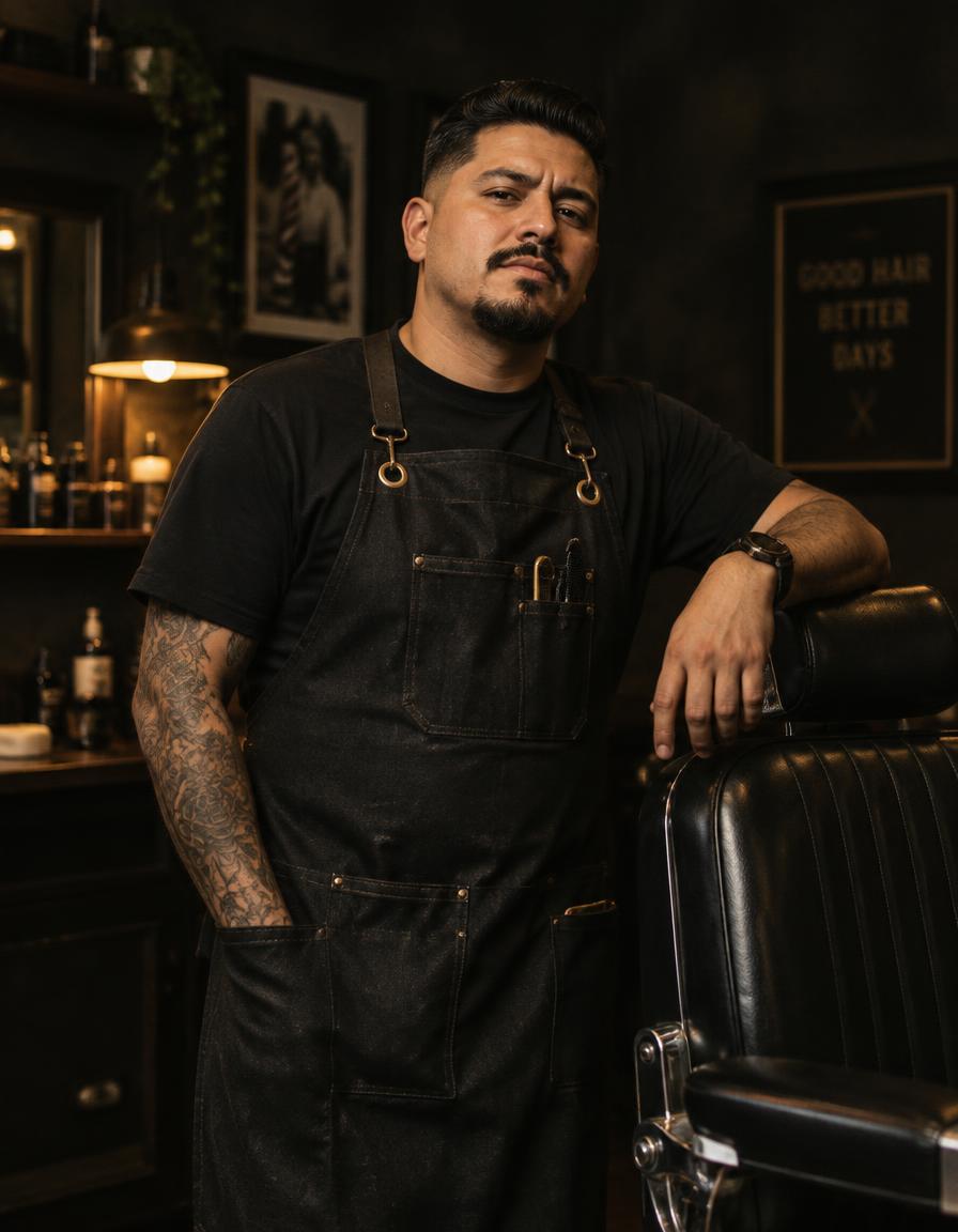 Portrait of the barber at Imperial Barber House, licensed Michigan barber in Ypsilanti