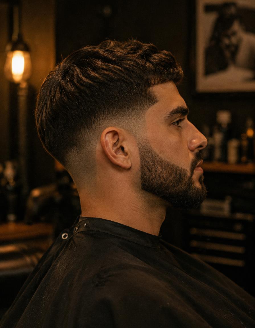 Mid Taper + Beard Line-Up at Imperial Barber House, barber shop in Ypsilanti MI