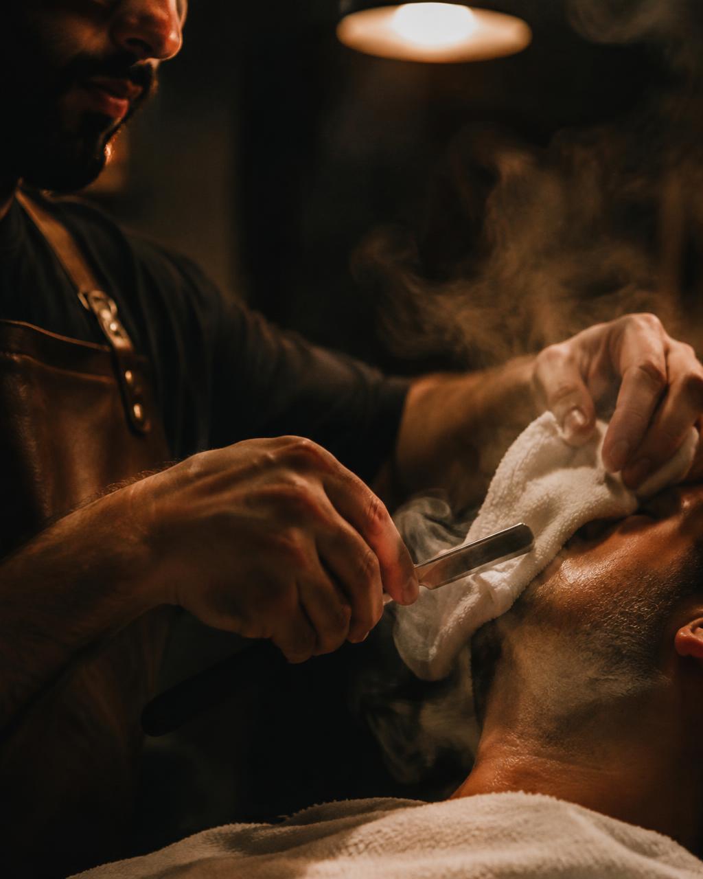 Hot towel straight-razor shave at Imperial Barber House, Ypsilanti